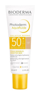 Bioderma Photoderm Aquafluıde 50 Faktör Tüm Ciltler İçin Leke Karşıtı Nemlendirici Yağsız Suya Dayanıklı Yüz ve Vücut Güneş Kremi 40 ml