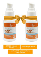 Organik Baby 50 Faktör Tüm Ciltler İçin Leke Karşıtı Nemlendirici Suya Dayanıklı Yüz Güneş Kremi 50 ml