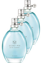 Avon Scent Mix Pure Ocean EDT Çiçeksi Kadın Parfüm 3x30 ml