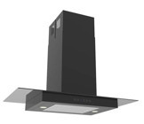 Termikel Cousine BB90 115 W 520 m3/h 89.8 cm Cam Karbon Filtreli Bacalı Tavan Tipi Damlumbaz Siyah