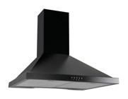 Luxell DP6-S 140 W 450 m3/h 60 cm Cam Bacalı Duvar Tipi Damlumbaz Siyah