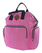 Bagorama Mom Fermuarlı Polyester Bebek Sırt Çantası Pembe