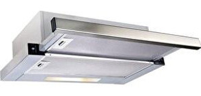 Hibsan 8062 Bacalı Sürgülü Tek Motorlu İnox 60 cm Aspiratör