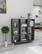 Bofigo 9 Raflı Suntalam 88 cm Antrasit Kitaplık