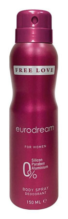 Free Love Eurodream Sprey Kadın Deodorant 150 ml