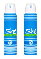 She Cool Sprey Kadın Deodorant 2x150 ml