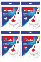 Vileda Turbo 4'lü Yedek Paspas Beyaz