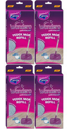Parex Wondero 4'lü Yedek Mop Gri