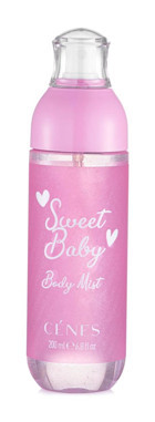 Cenes Sweet Baby Aromatik Simli Kadın Vücut Spreyi 200 ml