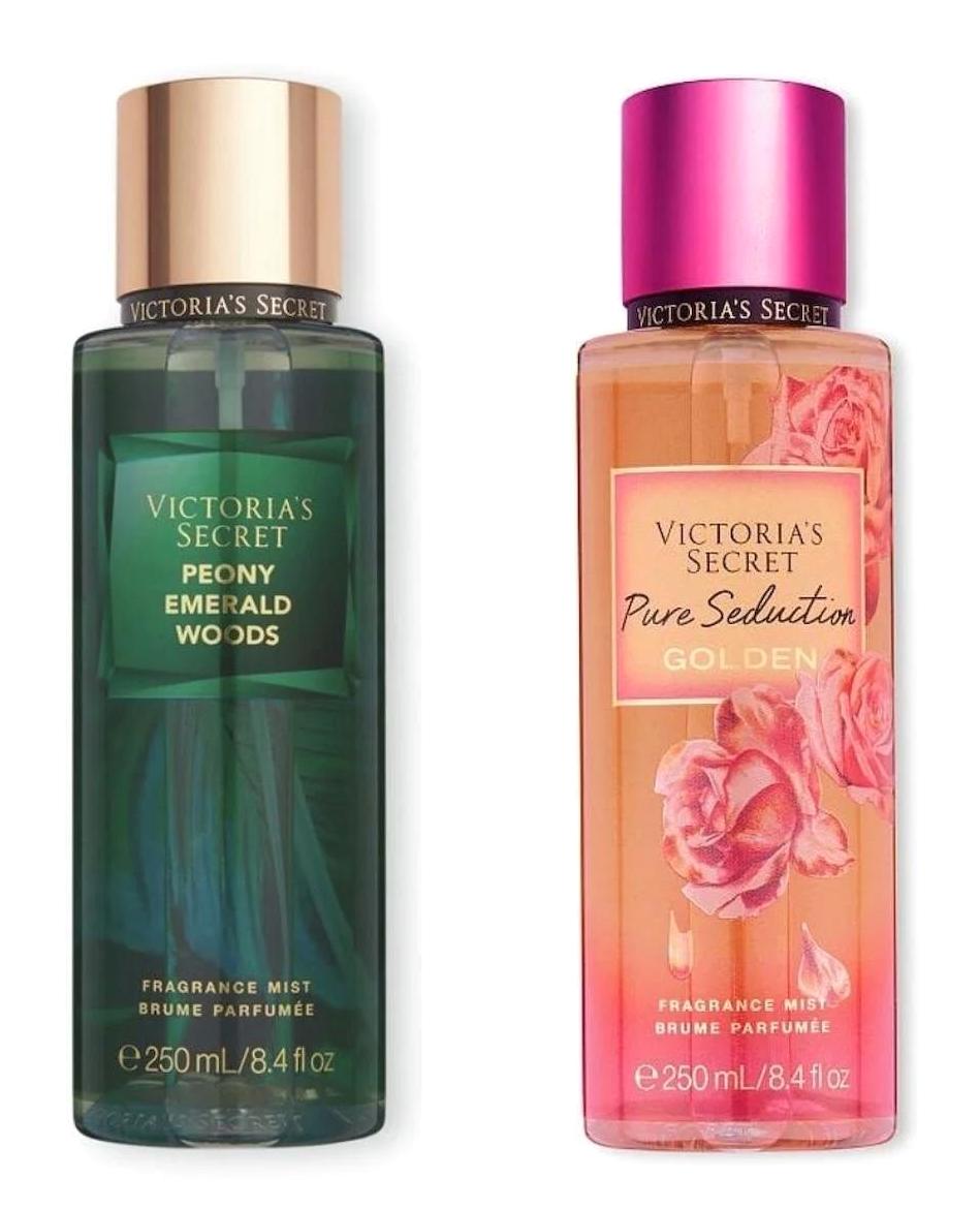 Victoria's Secret Peony Emerald Woods-Pure Seduction Golden Çiçeksi Kadın Vücut Spreyi 2x250 ml