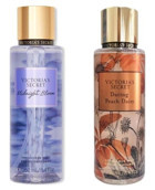 Victoria's Secret Midnight Bloom-Daring Peach Daisy Çiçeksi-Meyvemsi Kadın Vücut Spreyi 2x250 ml