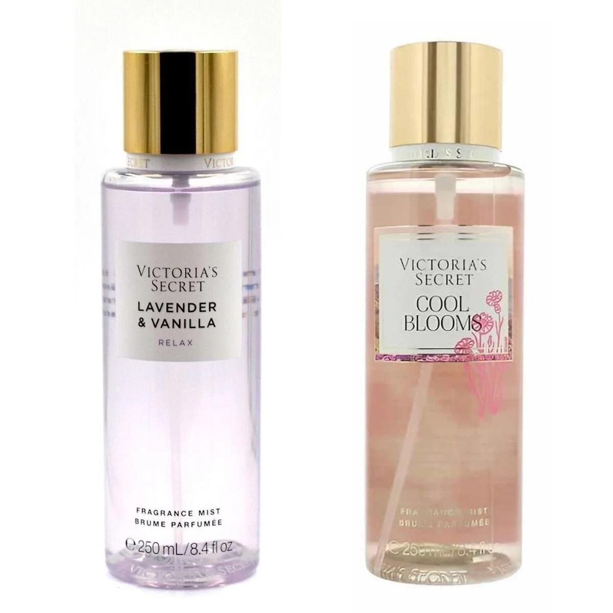 Victoria's Secret Lavender & Vanilla-Cool Blooms Çiçeksi-Meyvemsi Kadın Vücut Spreyi 2x250 ml