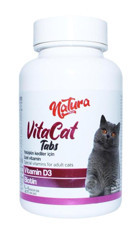 Natura Pet Vitacat Tabs D Vitamini Bağışıklık Güçlendirici Yetişkin Kedi Vitamini Toz 150 Tablet