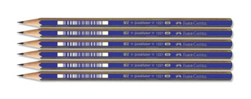 Faber-Castell 1221 6'lı 4B Siyah Kurşun Kalem Seti