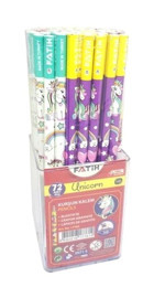 Fatih Unicorn 72'li HB Siyah Kurşun Kalem Seti