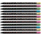 Faber-Castell Ahşap 12'li Silgili Yuvarlak HB Siyah Kurşun Kalem Seti