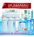 Sulook 10 Aşamalı 8 lt Açık Kasa Tezgah Altı Su Arıtma Cihazı