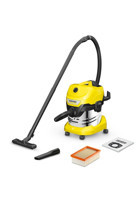 Karcher WD 4 EU 1.628-250.0 S V-20/6/22 1000 W Dikey Toz Torbalı Süpürge Sarı - Siyah