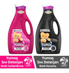 Yumoş Renkliler ve Siyahlar İçin 84 Yıkama Sıvı Deterjan 2x2.52 lt