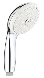 Grohe Tempesta 100 Krom 3 Fonksiyonlu Arıtmalı Yuvarlak Sprey El Duş Başlığı Gümüş