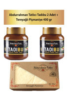 Abdurrahman Tatlıcı Tadıbu Kakaolu Fındık Ezmesi 2x330 gr + Tereyağlı Pişmaniye 400 gr