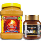 Abdurrahman Tatlıcı Tadıbu Kakaolu Fındık Ezmesi 330 gr + Odun Ateşinde Kepeksiz Bozkır Tahini 930 gr