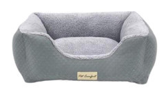 Pet Comfort Echo Yıkanabilir Tek Fonksiyonlu 60x50 cm Sepet Kedi Yatağı Gri