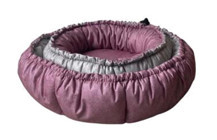 Pet Comfort Sunflower Yıkanabilir Çift Fonksiyonlu 60 cm Minder Kedi Yatağı Pembe