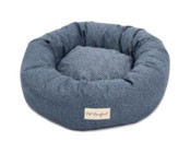Pet Comfort Hotel Yıkanabilir Tek Fonksiyonlu 50 cm Simit Kedi Yatağı Mavi