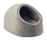 Pet Comfort Nest Yıkanabilir Tek Fonksiyonlu 40x40 cm Mağara Kedi Yatağı Gri