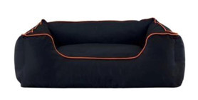 Pet Comfort Alpha Yıkanabilir Tek Fonksiyonlu 105x85 cm Sepet Kedi Yatağı Siyah-Turuncu