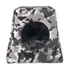 Pet Comfort Iglo Yıkanabilir Çift Fonksiyonlu 37x37x37 cm Mağara Kedi Yatağı Çok Renkli