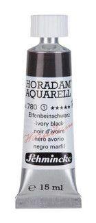Schmincke Horadam Tüp Ivory Black 15 ml Sulu Boya