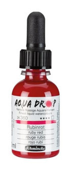 Schmincke Aqua Drop 30 ml Ruby Red Sulu Boya