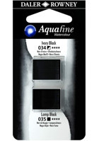 Daler Rowney Aquafine Tablet Ivory Black Lamp Black Sulu Boya