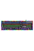 Rampage BYGAME-K1 Türkçe Q RGB Kablolu Siyah Mekanik Gaming Klavye