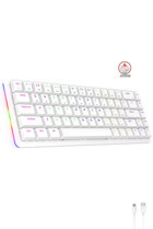Rampage Low Profile Türkçe Q Kablolu Beyaz Mekanik Gaming Klavye
