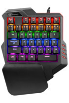 Rampage Backlight Türkçe Q RGB Blue Switch Kablolu Siyah Mekanik Gaming Klavye