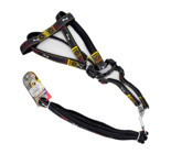 Eurodog Ayarlanabilir Göğüs Köpek Tasması 2 x 120 cm Siyah