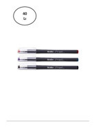 Scrikss Speed 3 Renkli 0.7 mm Çok Renkli 40'lı Tükenmez Kalem Seti