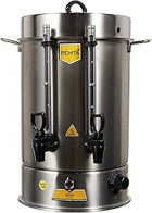 Remta R13 2000 W 12 lt Su Kapasiteli Çelik Tek Demlikli 120 bardak Çift Musluklu Çelik Elektrikli Semaver İnox
