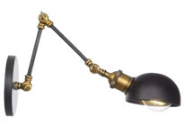 Dylight Retro Tekli Metal Led Aplik Siyah