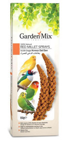 Garden Mix Platin Kırmızı Dal Darı Kabuksuz Sade Yavru-Yetişkin Kuş Yemi 150 gr