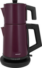 Goldmaster Gm 7344G Akasya Otomatik Çelik Demlikli 2200 W Işıklı Çelik Gövdeli Mor Retro Çay Makinesi