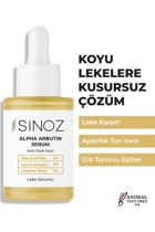 Sinoz Alpha Arbutin Yüz Dolgunlaştıran Canlandırıcı Kırışıklık Karşıtı Jel Yüz Serumu 30 ml