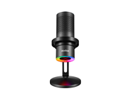 Godox Em68X Type C Kablolu Yayıncı USB RGB Oyuncu Masaüstü Mikrofonu Siyah