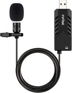 Fifine K053 Type A Kablolu USB Yaka Mikrofonu Siyah