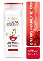L'Oréal Paris Elseve Komple Onarıcı 5 Yıpranmış Saçlar İçin Yapılandırıcı Şampuan 670 ml