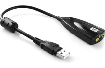 Midex Mini USB 3.5 mm Tek Girişli 7.1 Harici Ses Kartı