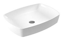 Serel 1633dxs110h Tekli 60 cm Seramik Dikdörtgen Lavabo Beyaz